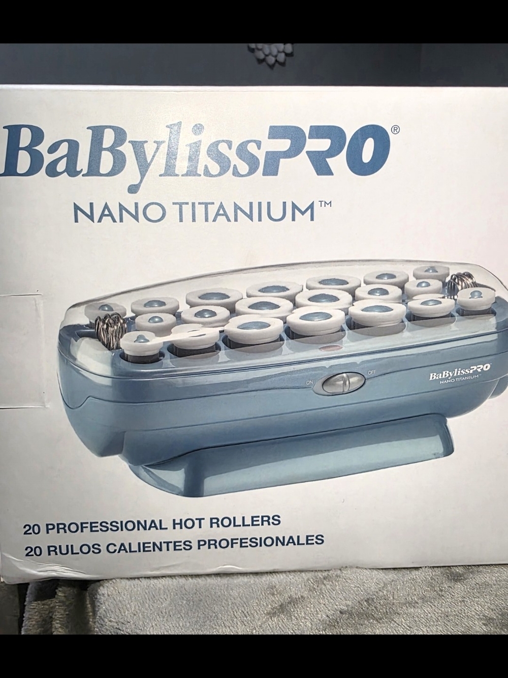 BaByliss Nano Titanium Hot Rollers - Light Blue and White - Picture 2 of 4